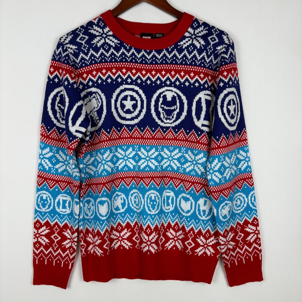 Marvel Sweater Avengers Ugly‎ Christmas Fair Isle